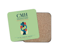 Thumbnail for John Glenn Columbus International Airport (CMH) design on light green 1 piece coaster