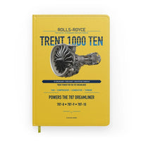 Thumbnail for TRENT 1000 TEN design on yellow notebook