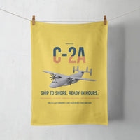 Thumbnail for C-2A Greyhound design on yellow towel
