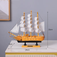 Thumbnail for 24CM Wooden Mediterranean Ship Model - view 3