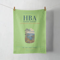 Thumbnail for Hobart Airport (HBA) design on light green towel