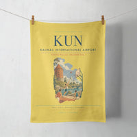 Thumbnail for Kaunas International Airport (KUN) design on yellow towel