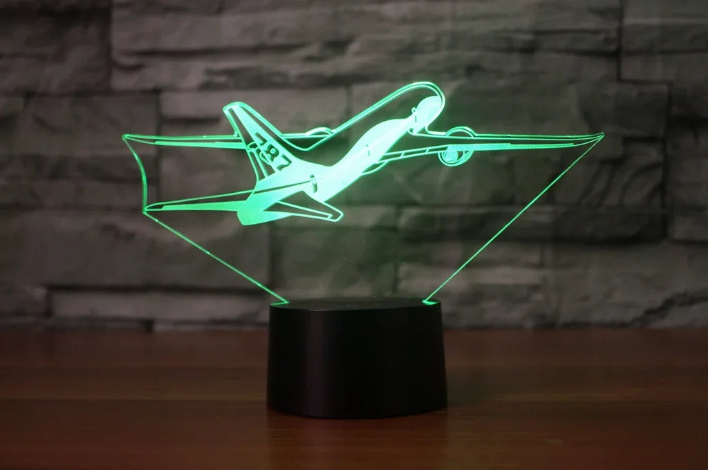Customisable Boeing 787 3D Lamp - view 4