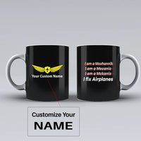 Thumbnail for Customisable I Fix Airplanes Mug - view 3