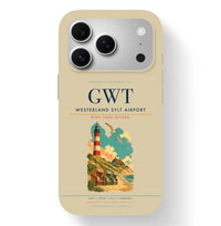 Thumbnail for Westerland Airport (GWT) design on beige iPhone 17 Pro MagSafe case