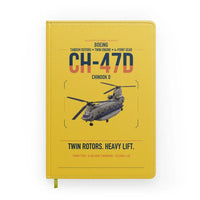 Thumbnail for Boeing CH-47D design on yellow notebook