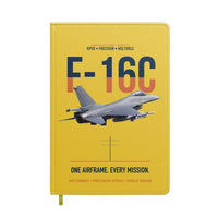 Thumbnail for F-16C Fighting Falcon One Airframe Every Mission design on yellow notebook
