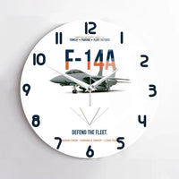Thumbnail for F-14A Tomcat Defend The Fleet design on white no frame wall clock