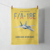 Thumbnail for F-A-18E Super Hornet design on yellow towel