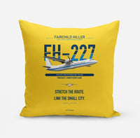 Thumbnail for Fairchild Hiller FH-227B design on yellow pillow