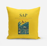 Thumbnail for Ramón Villeda Morales International Airport (SAP) design on yellow pillow