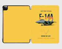 Thumbnail for F-14A Tomcat Defend The Fleet design on yellow ipad tablet case