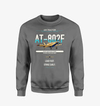 Thumbnail for Air Tractor AT-802F design on gray sweatshirt
