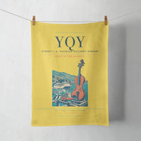 Thumbnail for Sydney–J.A. Douglas McCurdy Airport (YQY) design on yellow towel
