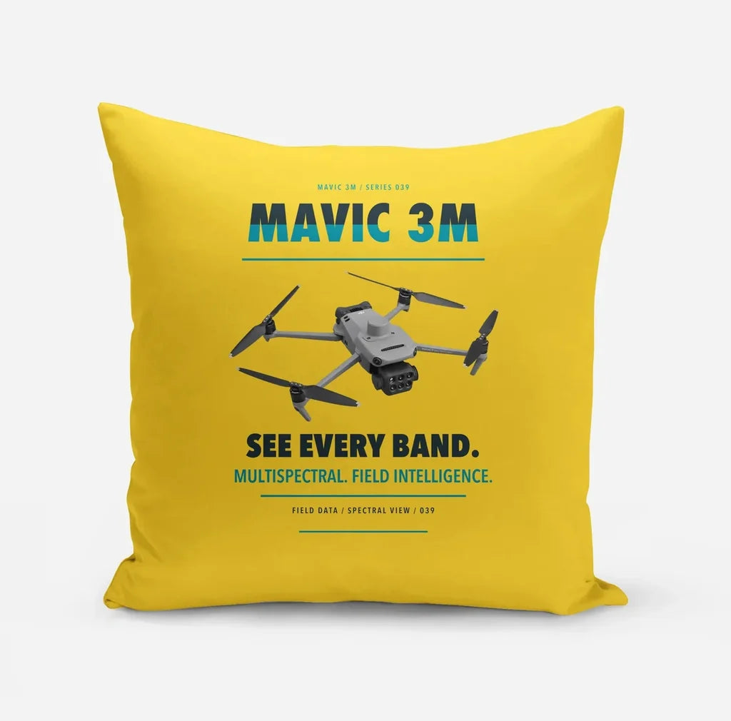 DJI Mavic 3 Multispectral design on yellow pillow
