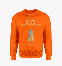 Thumbnail for Monterrey International Airport MTY Sweatshirt - Orange