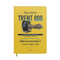 Thumbnail for TRENT 800 design on yellow notebook