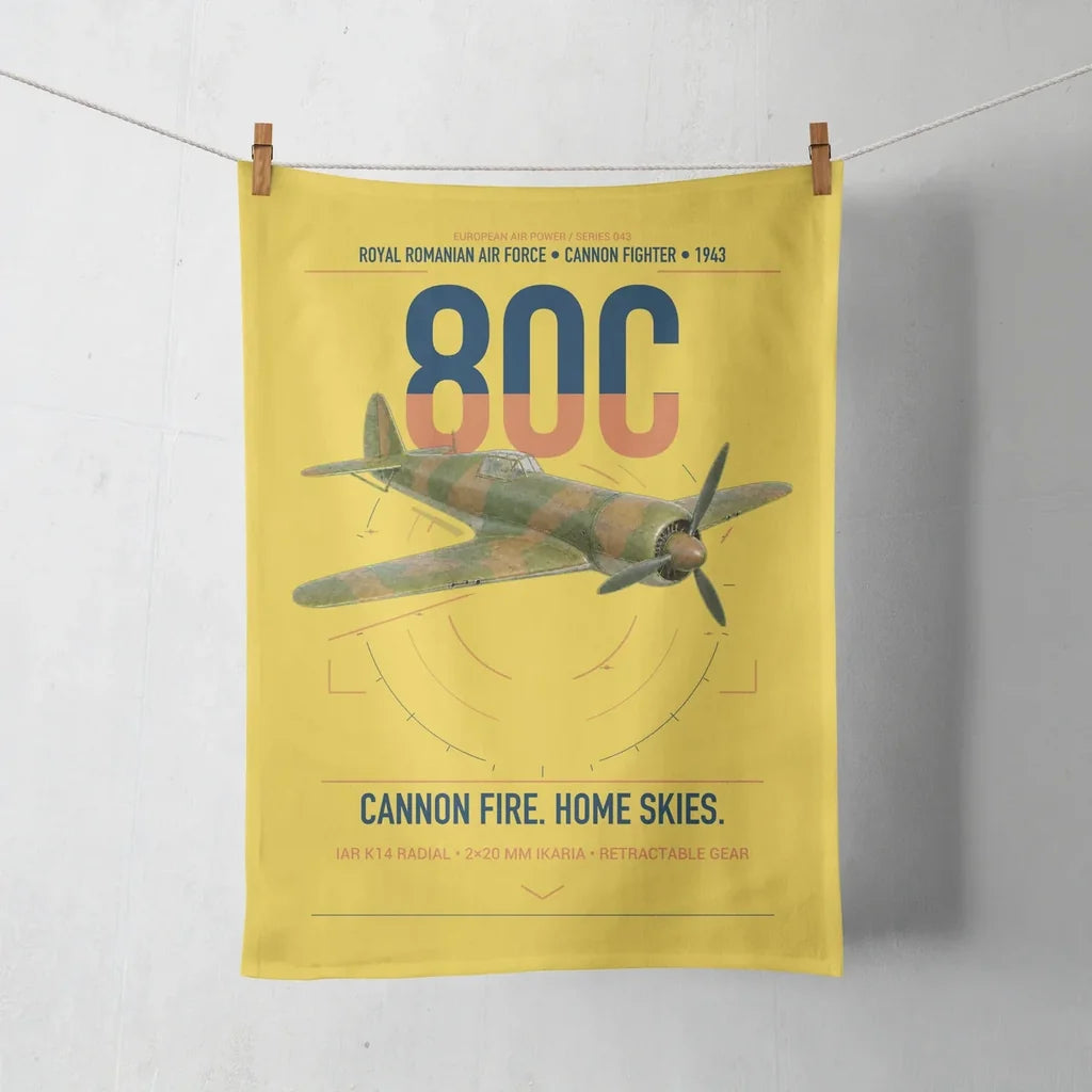 IAR 80C design on yellow towel