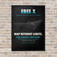 Thumbnail for AgEagle eBee X vertical canvas print - framed - black background