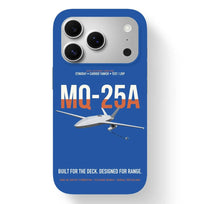 Thumbnail for MQ-25A STINGRAY design on blue magsafe iphone case, for iPhone 17 Pro