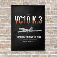 Thumbnail for Vickers VC10 K.3 vertical canvas print - framed - black background