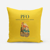 Thumbnail for Paphos International Airport (PFO) design on yellow pillow