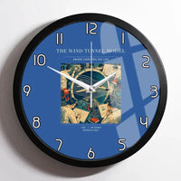 Thumbnail for VINTAGE G4174 - The Wind Tunnel Model - Designed Wall Clocks design on blue framed