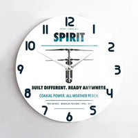 Thumbnail for Ascent AeroSystems Spirit design on white no frame wall clock