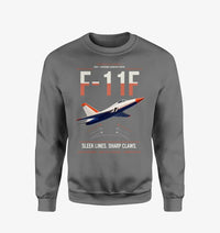 Thumbnail for F-11F Tiger design on gray sweatshirt