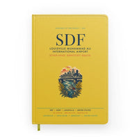 Thumbnail for Louisville Muhammad Ali International Airport (SDF) design on yellow notebook