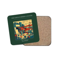 Thumbnail for The Barnstormer's Poster - Designed Coasters design on dark green 1-piece