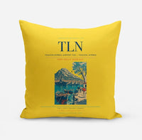 Thumbnail for Toulon-Hyères Airport (TLN) design on yellow pillow