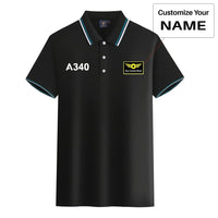 Thumbnail for Customisable Airbus A340 Polo Shirt - view 3