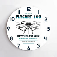 Thumbnail for DJI FlyCart 100 design on white no frame wall clock