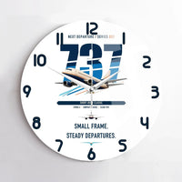 Thumbnail for Boeing 737-500 Classic design on white no frame wall clock
