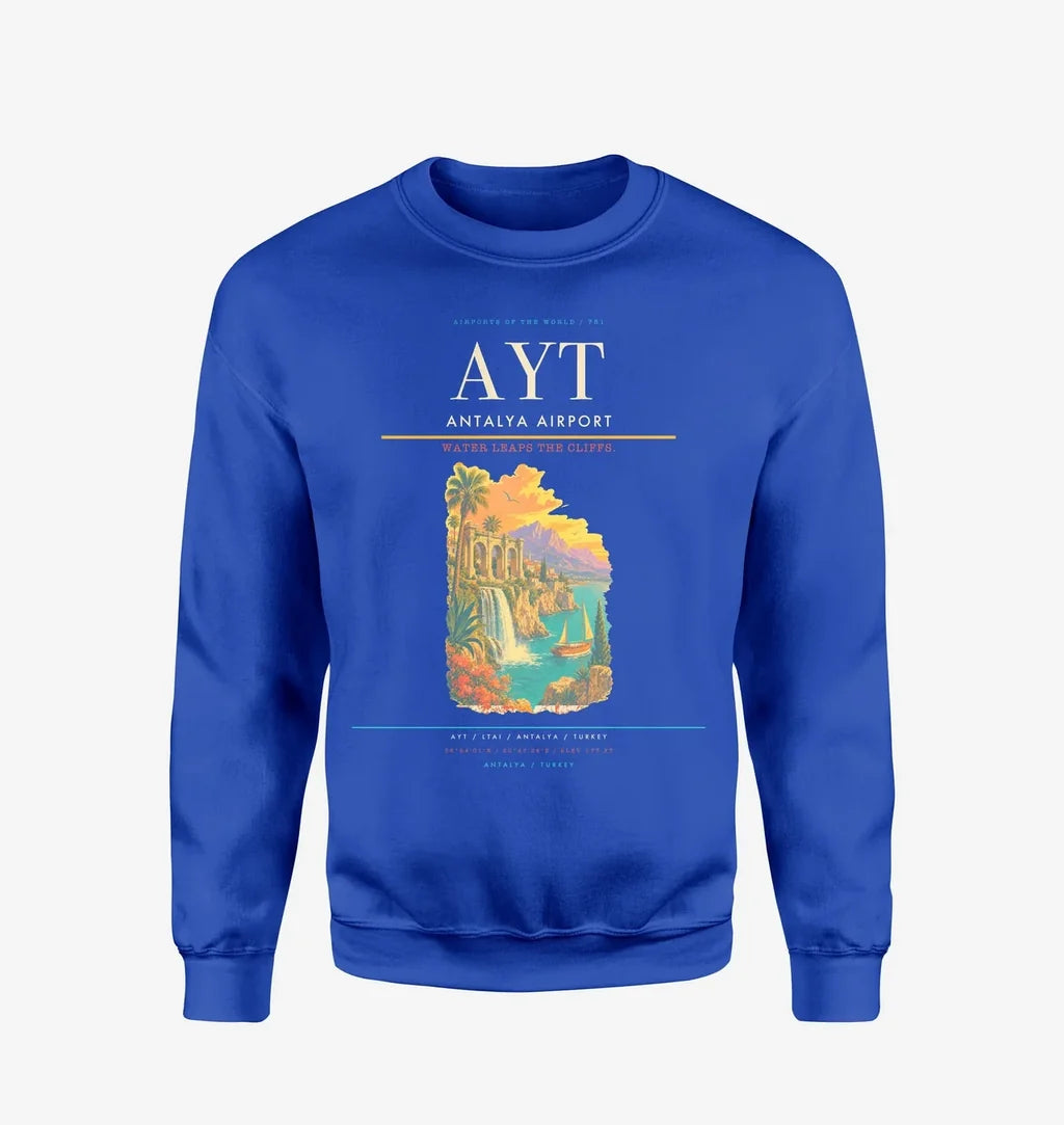 Antalya Airport AYT Sweatshirt - Blue