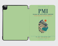 Thumbnail for Palma de Mallorca Airport (PMI) design on light green ipad tablet case