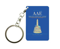 Thumbnail for Rabah Bitat Airport AAE — Annaba Key Chain design on blue key chain
