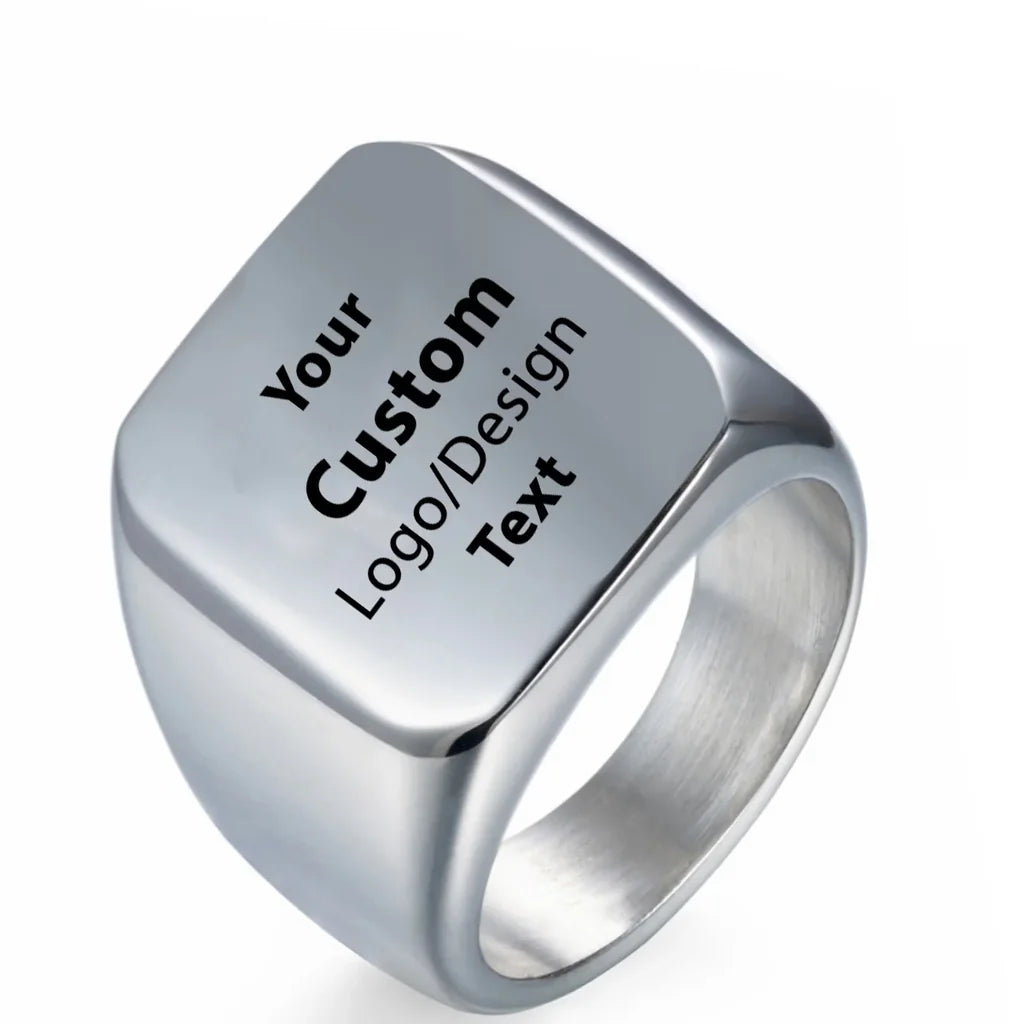 Customisable Design Image Logo Ring - view 3
