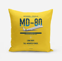 Thumbnail for McDonnell Douglas MD-80 design on yellow pillow