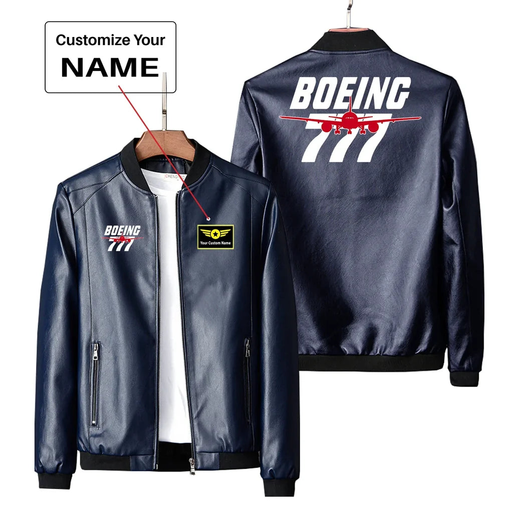Boeing 777 Leather Jacket - view 3