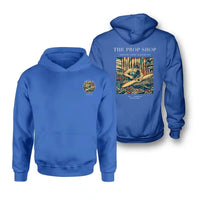 Thumbnail for VINTAGE G4169 - The Prop Shop - Double-Side Hoodie design on blue double side