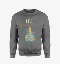 Thumbnail for Phu Bai International Airport (HUI) design on gray sweatshirt