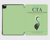 Thumbnail for Catania-Fontanarossa Airport (CTA) design on light green ipad tablet case