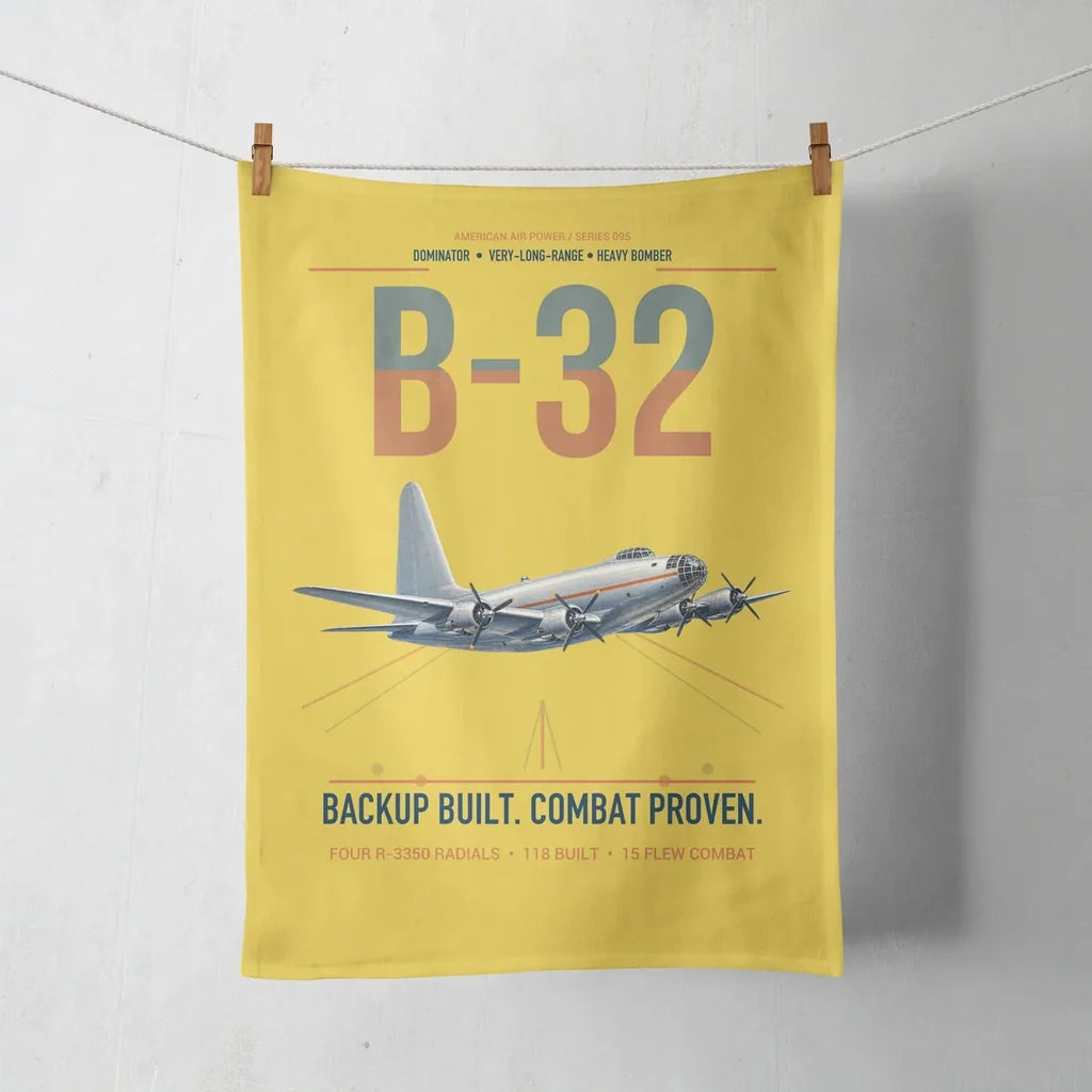 B-32 Dominator design on yellow towel