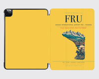 Thumbnail for Manas International Airport (FRU) design on yellow ipad tablet case