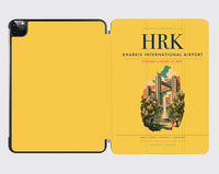 Thumbnail for Kharkiv International Airport (HRK) design on yellow ipad tablet case
