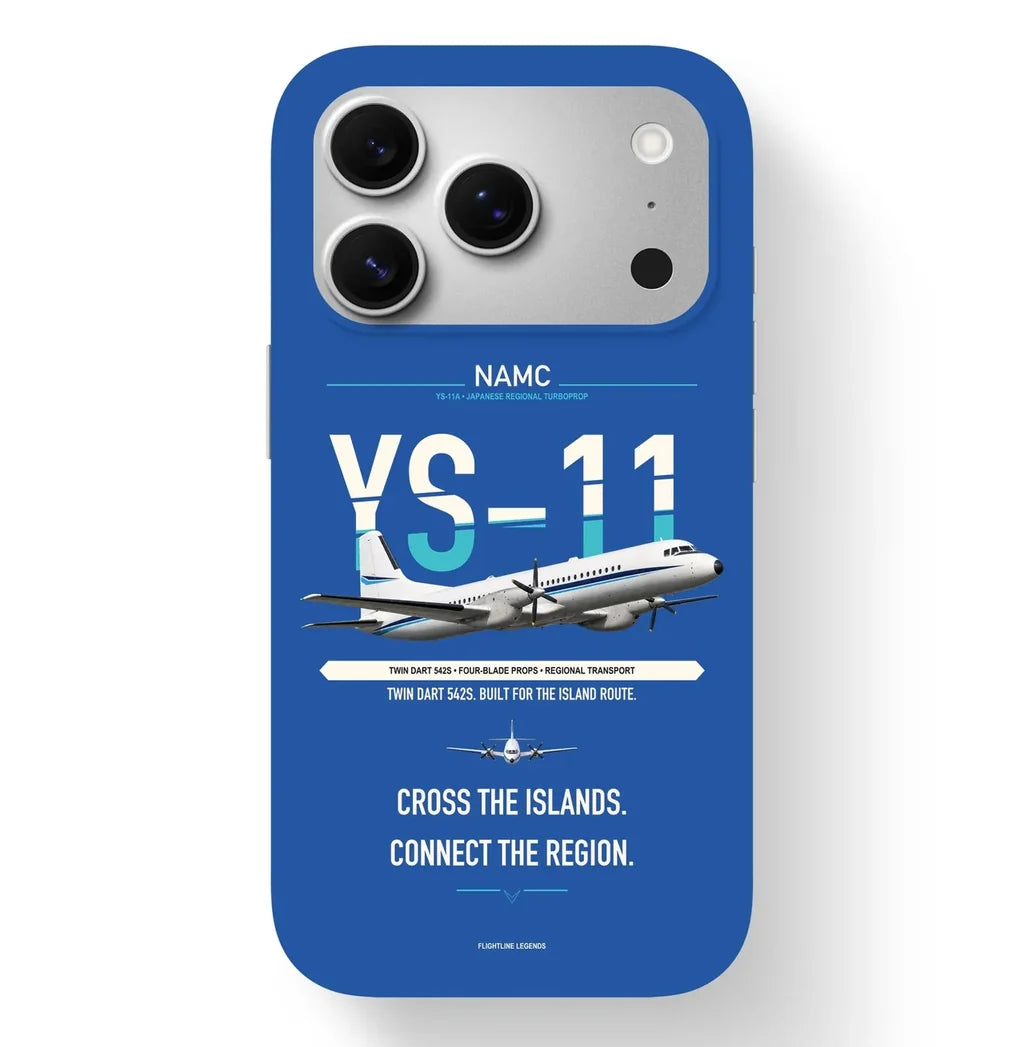 NAMC YS-11A Case design on blue iphone case