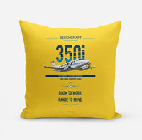 Thumbnail for Beechcraft King Air 350i design on yellow pillow