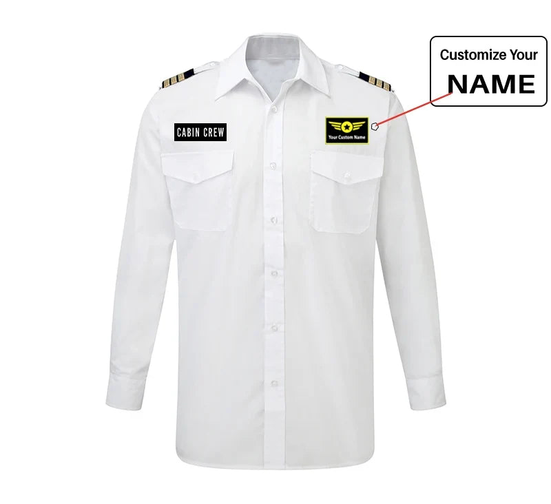 Customisable Cabin Crew Text Shirt - view 3